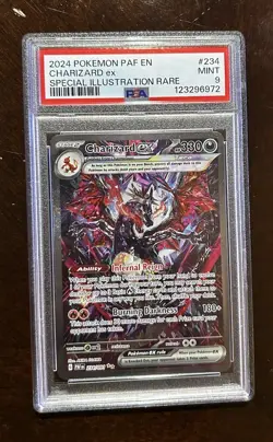 2024 Pokemon TCG Paldean Fates Charizard Special Illustration Rare 234/091 PSA 9 - Image 1