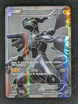 2011 POKEMON BLACK & WHITE ZEKROM FULL ART #114 - Image 1