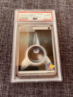 2013 Pokemon Japanese, Darkness Energy Black & White Promo Holo Foil - Image 1