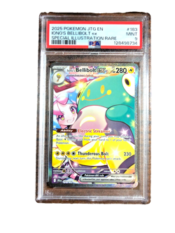 Iono's Bellibolt EX SIR #183 - PSA MINT 9 - 2025 Journey Together - Pokemon TCG - Image 1