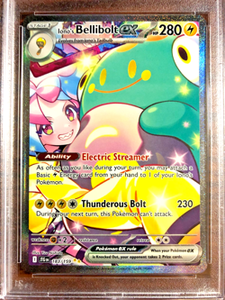 Iono's Bellibolt EX SIR #183 - PSA MINT 9 - 2025 Journey Together - Pokemon TCG - Image 2