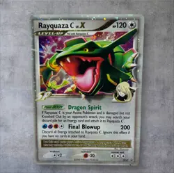 POKEMON Diamond & Pearl RAYQUAZA C LV. X DP47 Holo Black Star Promo LP MP - Image 1