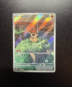 Pokemon TCG Victini Black Star Promo SVP 208 Holo Full Art Illustration English - Image 1