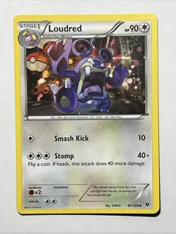 Loudred - 81/124 - Uncommon Pokemon XY - Fates Collide - Image 2