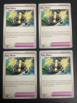 4x Exp Share 174/198 x4 Scarlet & Violet Base Pokemon TCG Playset NM - Image 1