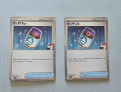 Pokemon Journey Together N's PP Up Prize Pack Series 7 COSMO Holo NM (LOT OF 2) - Image 1