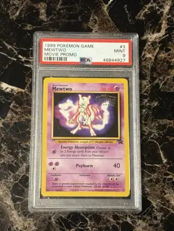 1999 Pokemon Mewtwo #3 WB Movie Promo PSA 9 - Image 1