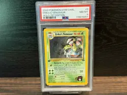Pokemon Erika's Venusaur Holo Rare Gym Challenge 1st Edition PSA 8 NM-MT - Image 1