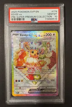 2025 Pokemon Eevee EX Super Premium Collection PSA 10 #174 Promo - Image 1