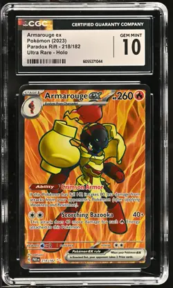 ARMAROUGE EX Paradox Rift Holo Ultra Rare #218 CGC 10 Pokemon [Nostalgium] - Image 1