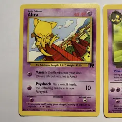 Abra 49/82 & Dark Kadabra 39/82 Team Rocket Pokemon TCG Wizards 1999-2000 (B) - Image 1