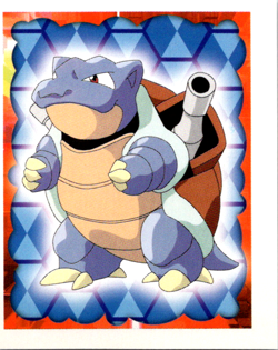 POKEMON SERIES 1, MERLIN TOPPS STICKER # 9, BLASTOISE, YEAR 1999 - Image 1
