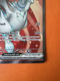 Pokemon TCG Reshiram EX Card HP 230 Blazing Burst Slash 158/086 - Image 4