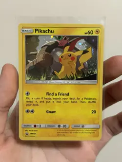 Pikachu 2019 Sun & Moon Black Star Promo Cosmos Pokemon Card SM234 NM - Image 1