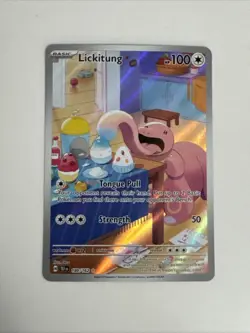 Lickitung - 180/162 - Pokemon Temporal Forces Illustration Rare Card NM - Image 1