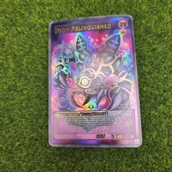 Toon Relinquished Yugioh Full Art Goddess Story Trading Card Holo Alt - Image 1