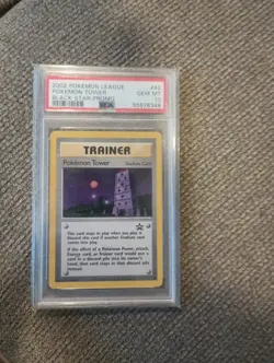 2002 Pokemon League Pokemon Tower Black Star Promo Trainer Card #42 PSA 10 Gem - Image 1
