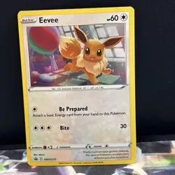 Eevee SWSH212 SWSH: Sword & Shield Promo Cards Holo SWIRL LP - Image 1