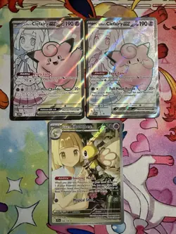 Lot Of 3 LILLIE Pokemon TCG HOLO Rare Cards Assortment SEE PHOTOS NEW - Image 1
