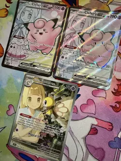 Lot Of 3 LILLIE Pokemon TCG HOLO Rare Cards Assortment SEE PHOTOS NEW - Image 4