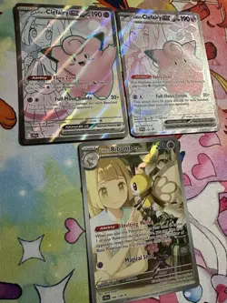 Lot Of 3 LILLIE Pokemon TCG HOLO Rare Cards Assortment SEE PHOTOS NEW - Image 5
