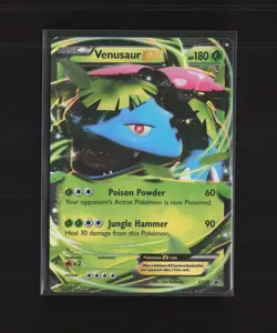 Venusaur EX XY28 Black Star Promo Ultra Holo Pokemon Card LP - Image 1