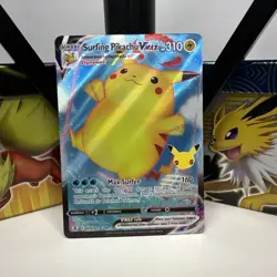 Surfing Pikachu Vmax Celebrations 009/025 Full Art Pokemon Card NM - Image 1