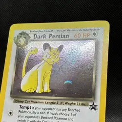(NM *INK ERROR*) Dark Persian 17/53 Wotc Promo Holo Vintage Pokemon Card - Image 2