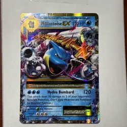 Pokemon TCG Mega-Blastoise EX XY Evolutions Holo Rare Card 22/108 - Image 1