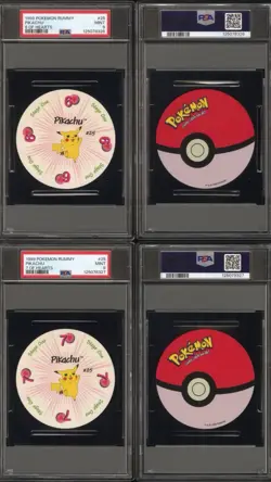 Pikachu 6 & 7 Hearts Pokemon Card Rummy Playing Card Poker 1999 WOTC PSA 10 - Image 1
