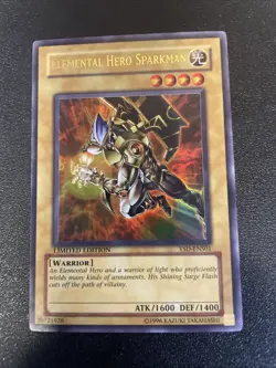 Elemental Hero Sparkman YSD-ENS01 Ultra Rare Limited Edition Yu-Gi-Oh Card - Image 1