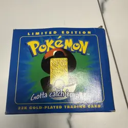 1999 Pokemon 23k Gold Plated Togepi Trading Card Sealed NIB - Image 3
