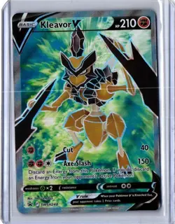 Kleavor V Pokemon TCG SWSH248 Black Star Promo Full Art Holo Foil Card Free Ship - Image 1