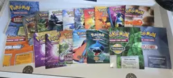 POKEMON TCG RULE BOOK / CARDS LIST /BOARDS LOT OF 18 VINTAGE CHARIZARD MEWTWO!!! - Image 1
