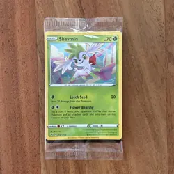 SEALED Pokemon TCG Shaymin Black Star Promo Card 015/185 Holo Vivid Voltage NM - Image 1