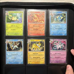 Prismatic Evolutions Black Star SVP Promo Cards Complete Set of 6 Pokemon TCG - Image 1