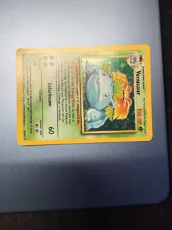 Venusaur Holo Base Set Rare Card 15/102 Unlimited Pokemon TCG - Image 3