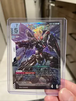 Gundam Card Game - Freedom Gundam LR English - GD01-065 LR - Newtype Rising - Image 1