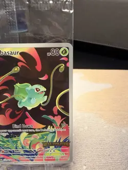 Pokemon TCG Mega Evolutions Stamped Promo Card - Bulbasaur 133/132 - NM - SEALED - Image 3