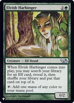 Elvish Harbinger The List NM MTG - Image 1
