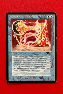 1994 MAGIC THE GATHERING ANTIQUITIES TRANSMUTE ARTIFACT Excellent - Image 1