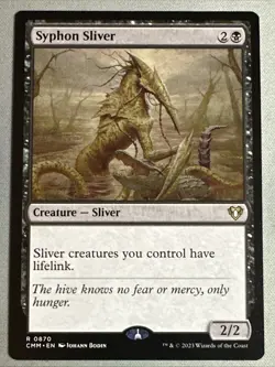 MTG / Syphon Sliver / CMM / #870 / Regular / Rare / NM - Image 1