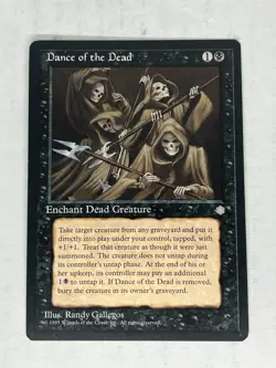 1995 Magic The Gathering Ice Age Dance of the Dead X 4 - Light Play - Image 2