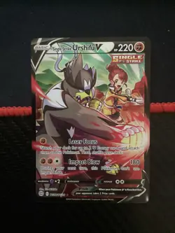 Single Strike Urshifu V TG18/TG30 Ultra Rare Trainer Gallary Pokemon TCG NM - Image 1