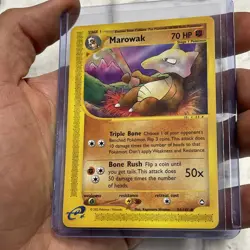 Pokemon Card - Aquapolis 54/147 - MAROWAK (uncommon) - NM Vintage Vtg Nintendo - Image 2