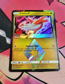 Latias Prism Star 107/168 LP Holo Celestial Storm Pokemon Card SM dreamy mist - Image 2