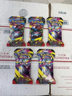 Pokemon TCG (5) Mega Evolutions Sleeved Booster Packs - Lot Of 5 - Image 2