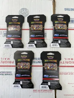 Pokemon TCG (5) Mega Evolutions Sleeved Booster Packs - Lot Of 5 - Image 3