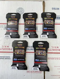 Pokemon TCG (5) Mega Evolutions Sleeved Booster Packs - Lot Of 5 - Image 4