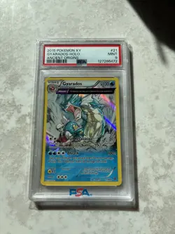 2015 POKEMON XY ANCIENT ORIGINS #21 GYARADOS-HOLO PSA 9 - Image 1
